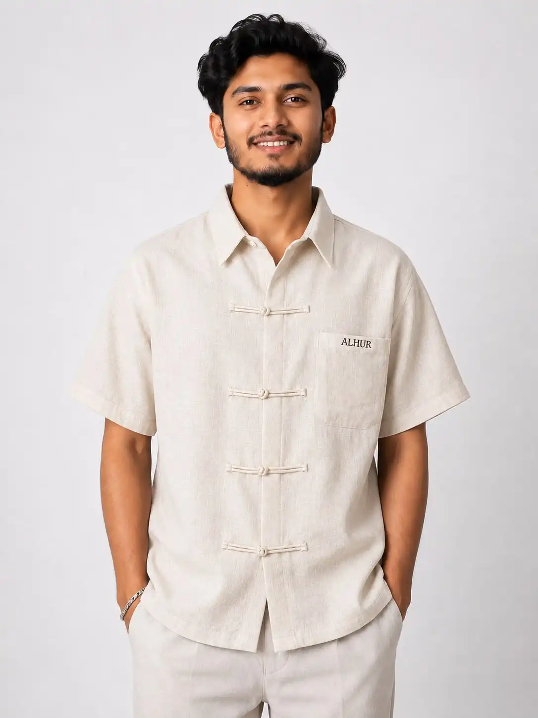 Product image of Frog Button Shirt (Beige)