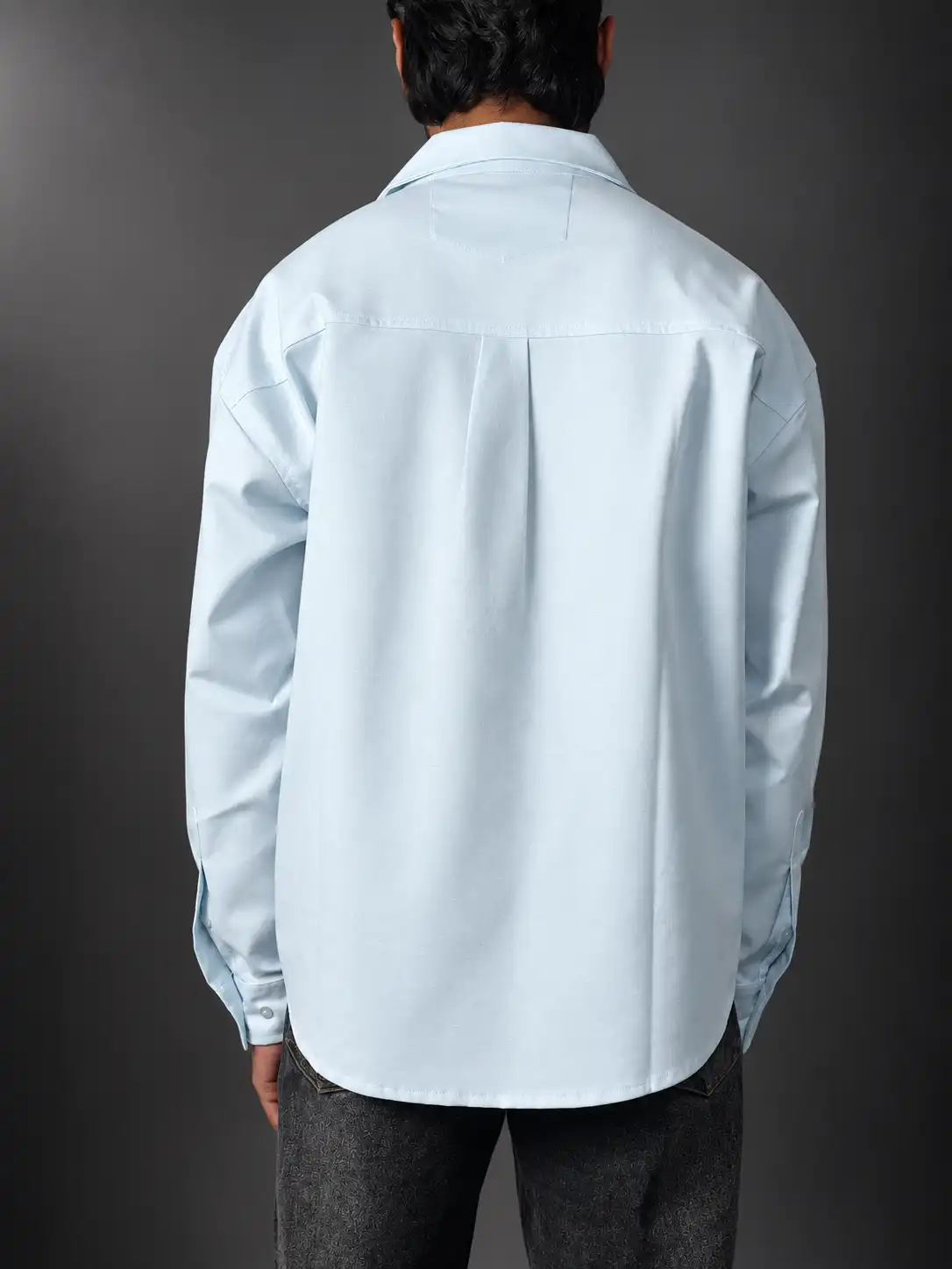 Product image of Alhur's Flow Linen Shirt (Navy Blue)