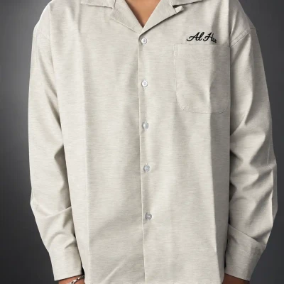 Alhur's Flow Linen Shirt (Light...