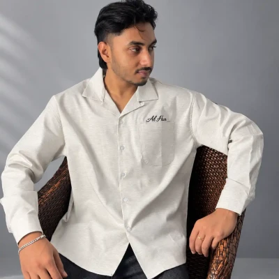 Alhur's Flow Linen Shirt (Light...