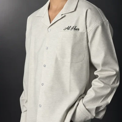 Alhur's Flow Linen Shirt (Light...
