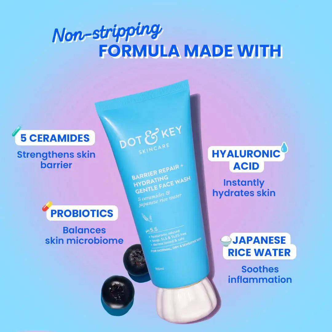 Dot & Key Barrier Repair Gentle Hydrating Face Wash 100ml