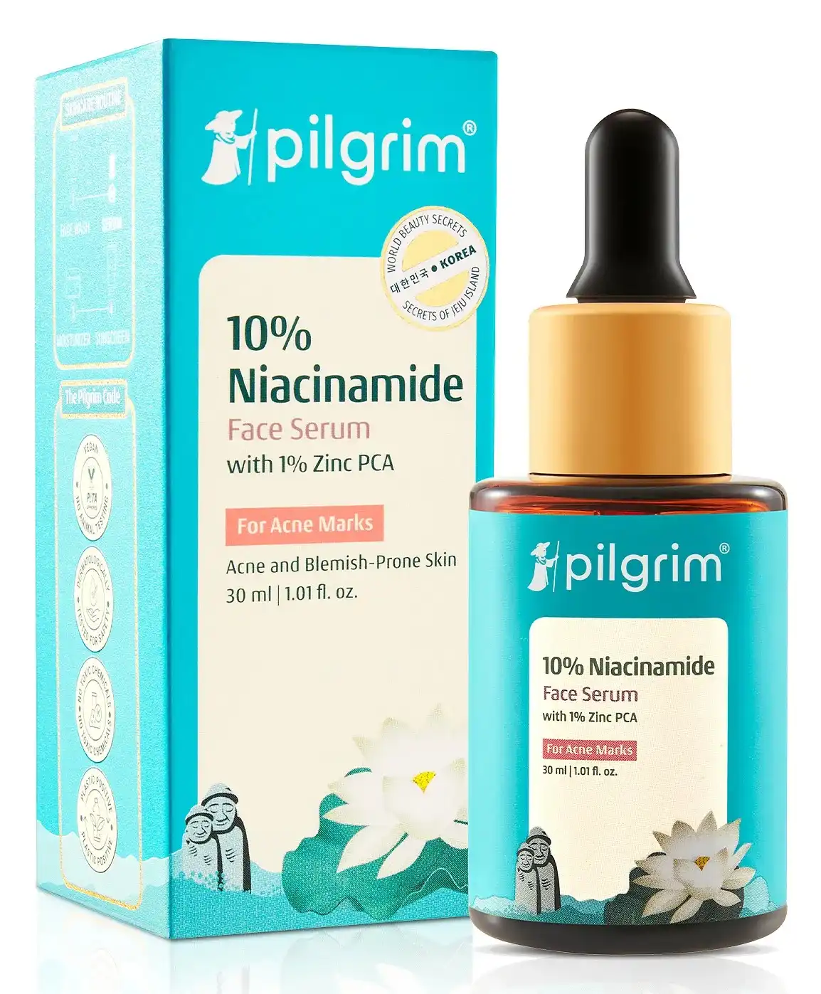 Pilgrim 10% Niacinamide Face Serum For Acne Marks - 30 ml