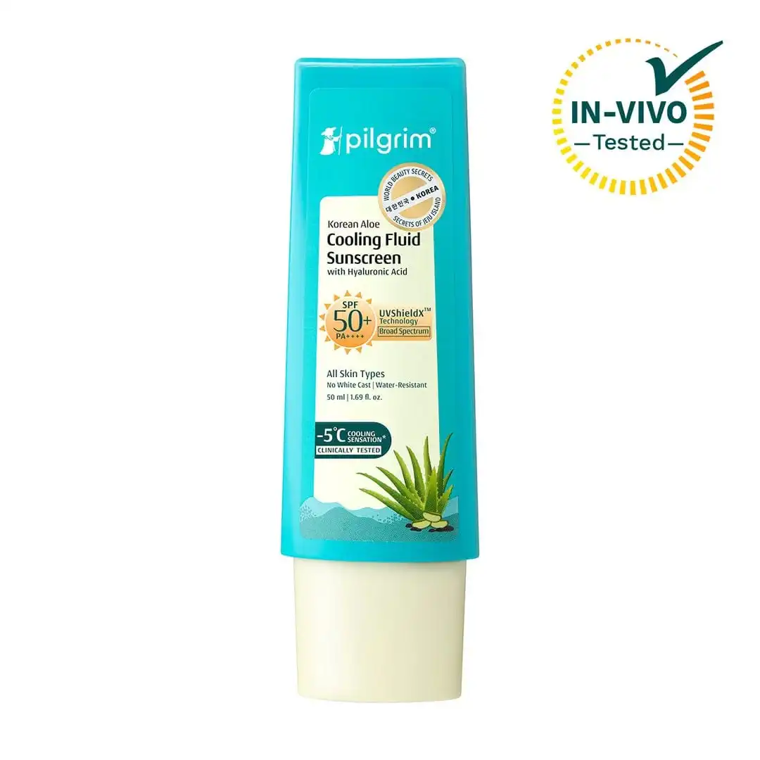 Pilgrim | Korean Aloe Cooling Fluid Sunscreen SPF 50+ PA++++