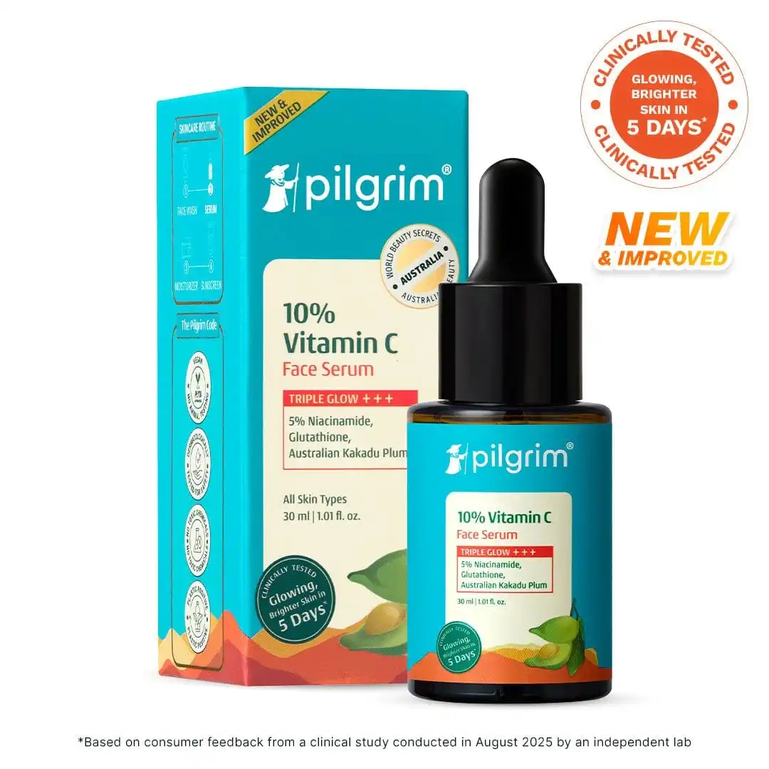 Pilgrim | 10% Vitamin C Face Serum For Triple Glow+++