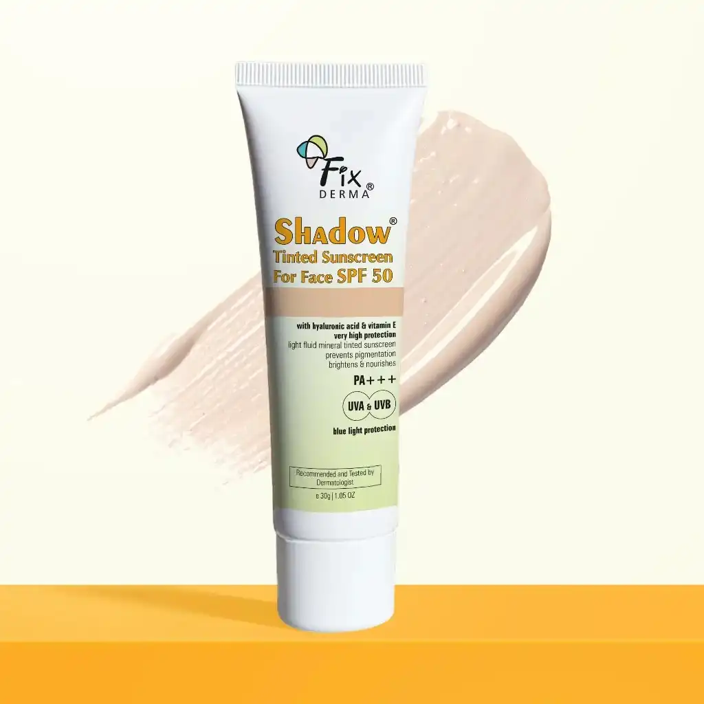 Shadow SPF 50+ Tinted Sunscreen | 1% Hyaluronic Acid sunscreen, available in four flexible shades