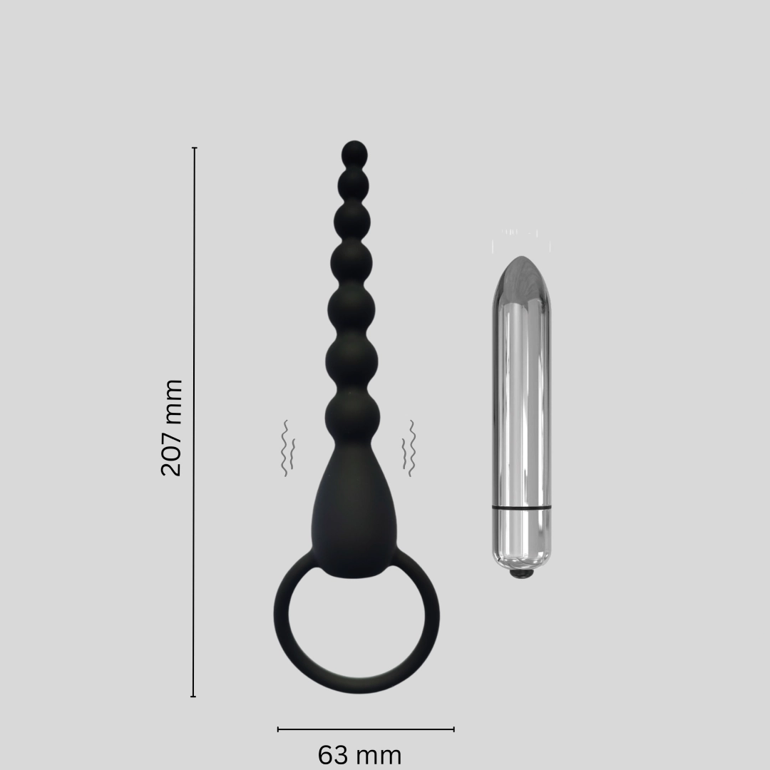 Pull Bead Anal Plug | Vibrating Anal Plug | Female Sex Toys