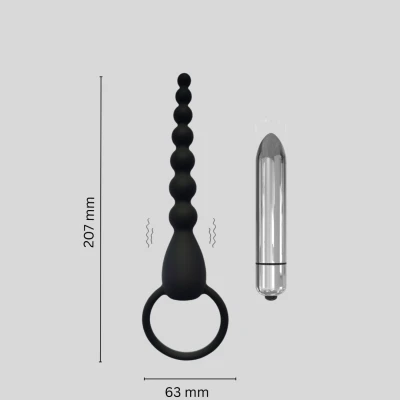 Pull Bead Anal Plug | Vibrating...