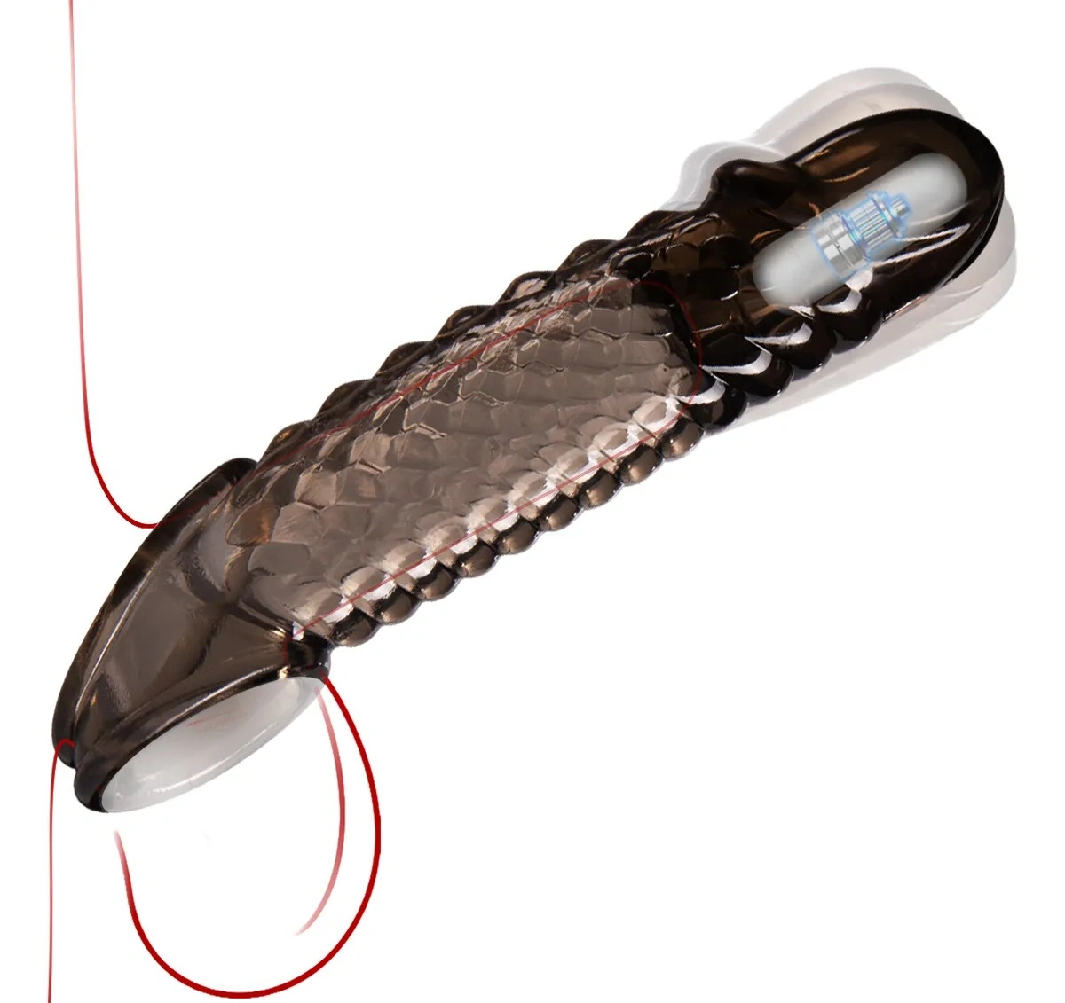 Vibrating Penis Extension Sleeve | Reusable Condom