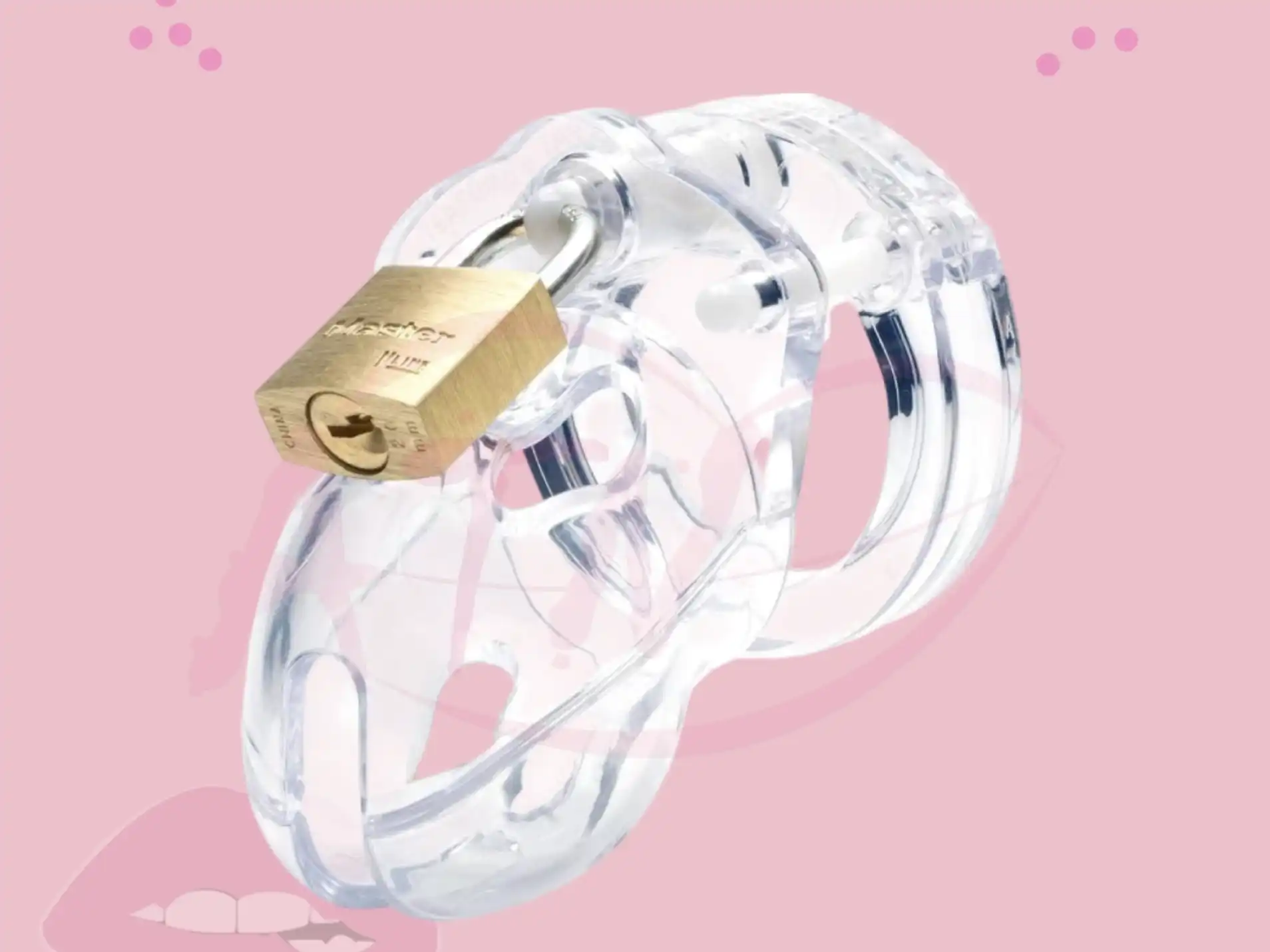 Silicone Mini Transparent Male Chastity Cage