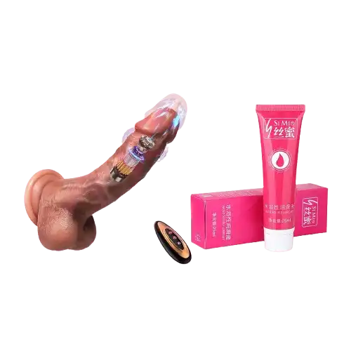 Realistic Thrusting + Vibrating Dildo