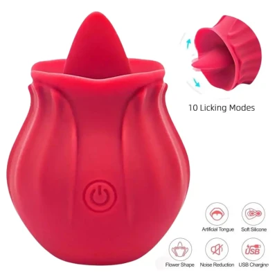 Rose Vibrator Licking Device