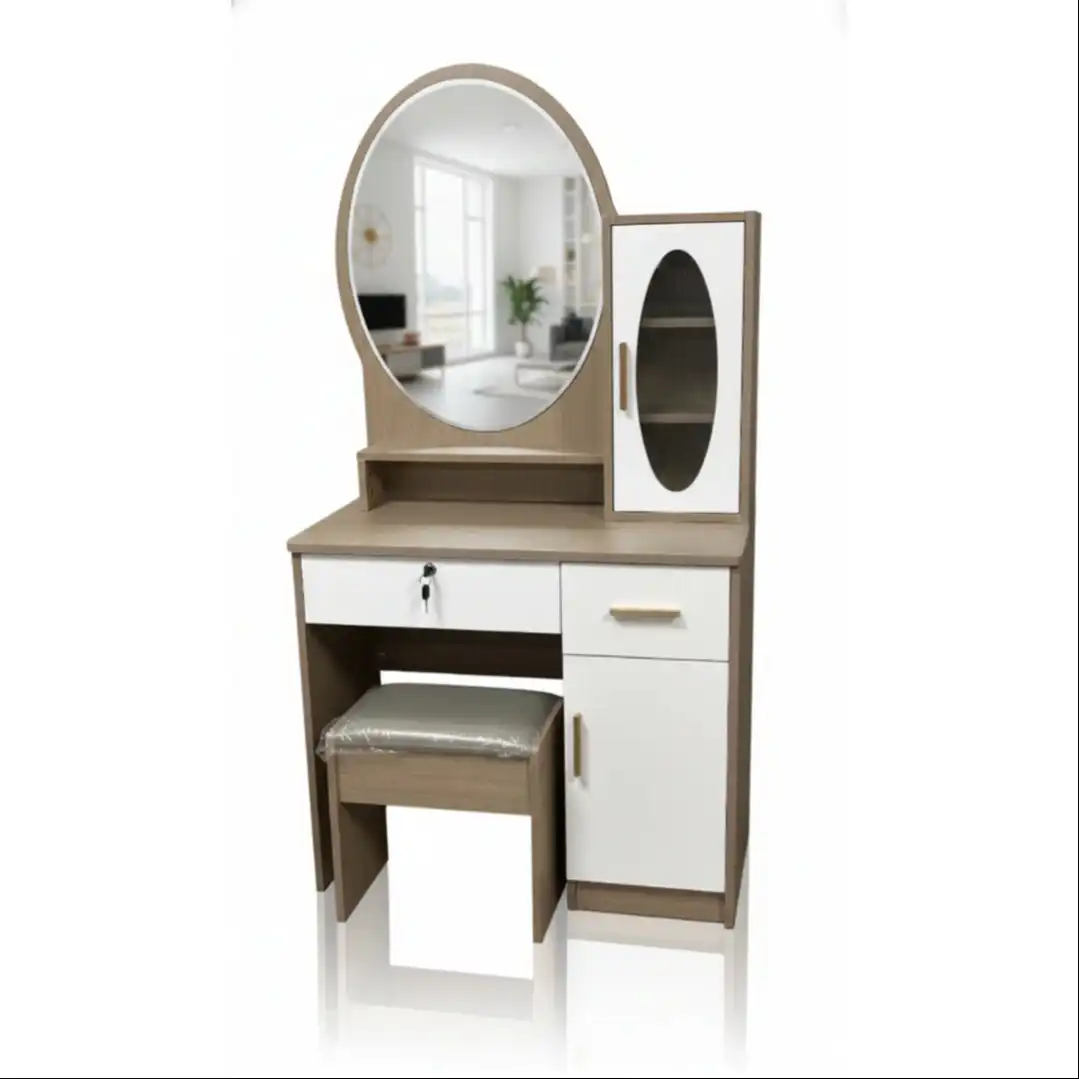 Product image of Oval Mirror Vanity Set