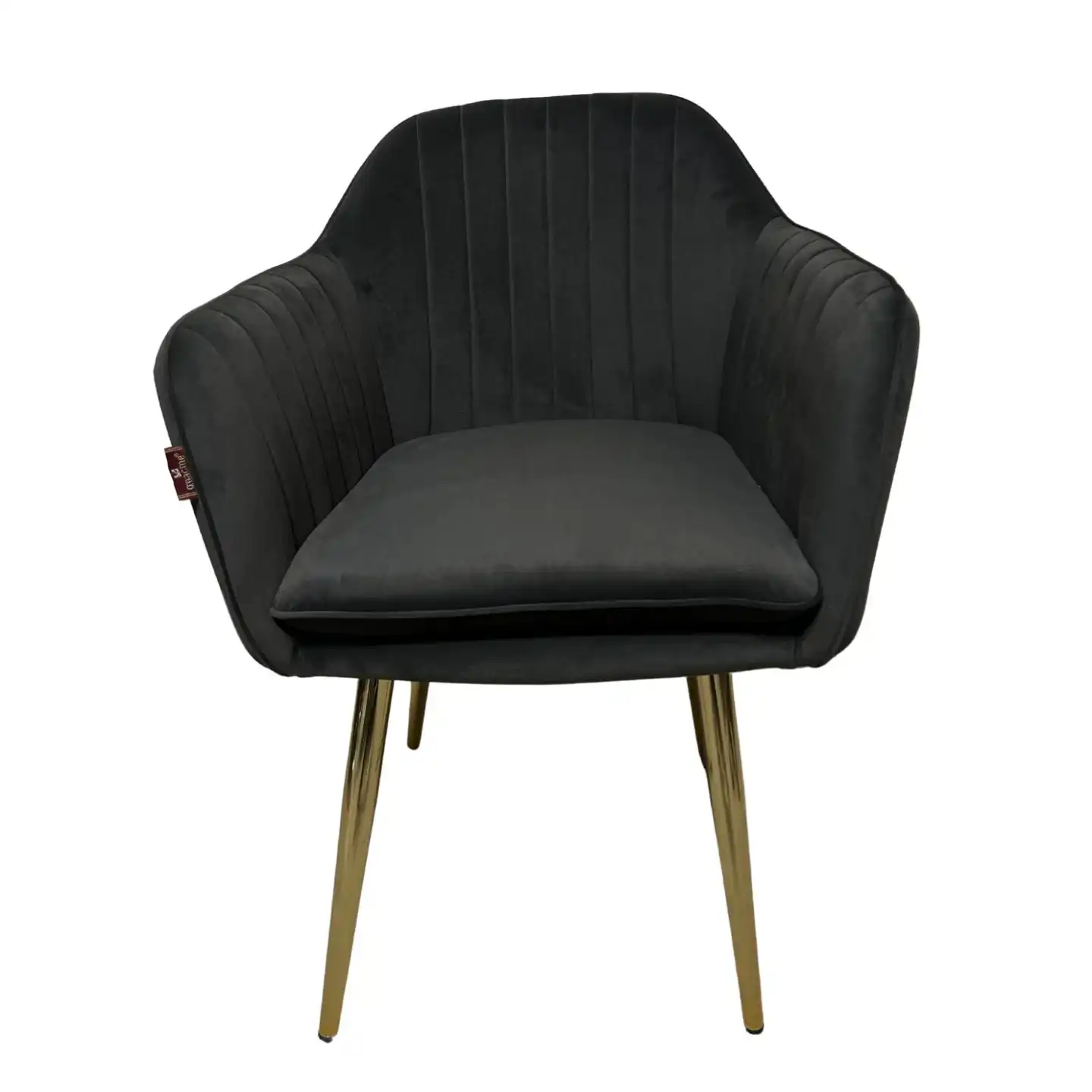 Product image of Black Luxury Velvet Accent Chair