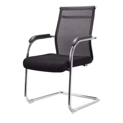Black visitor chair