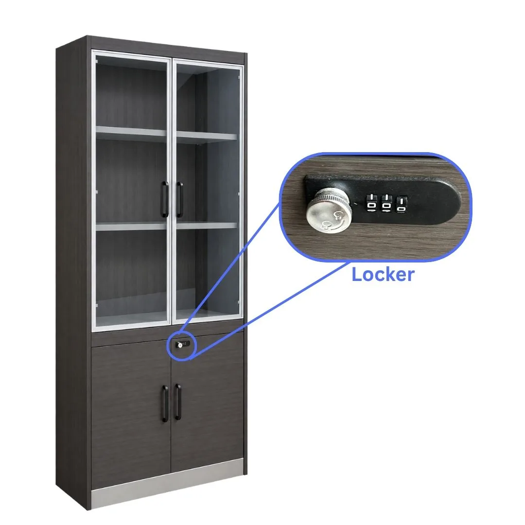 Product image of Premium Glass Door Storage Cabinet