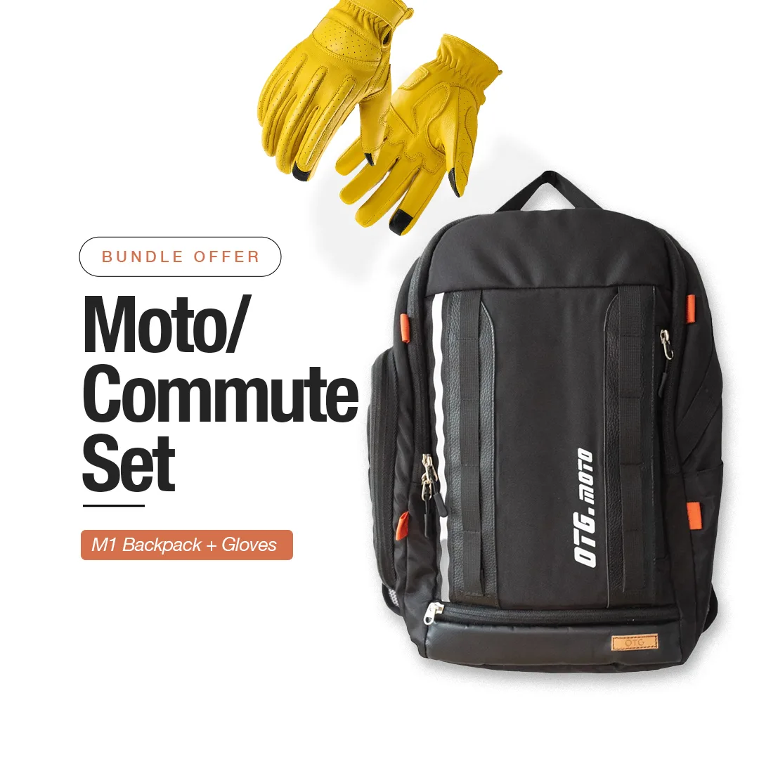 Moto-Commute Set [M1 Backpack + Gloves]