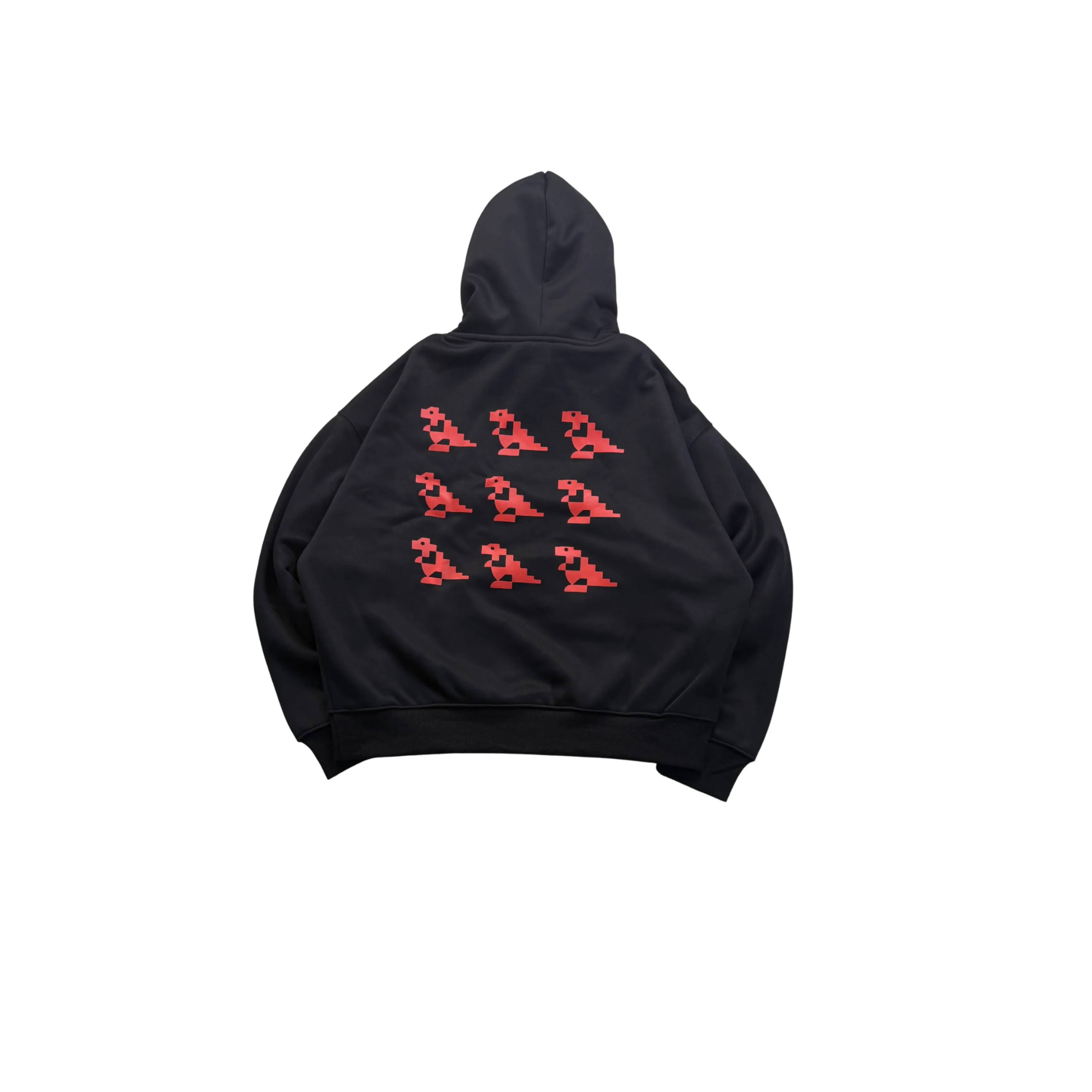 RED DINO BLACK HOODIE