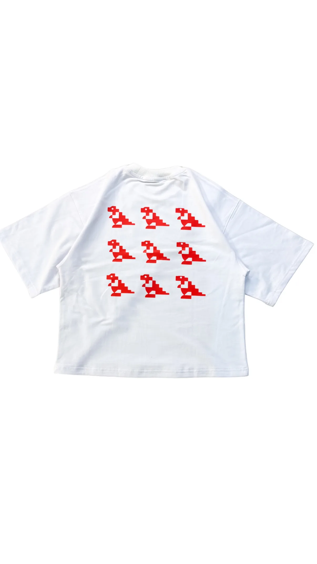 RED DINO WHITE TEES