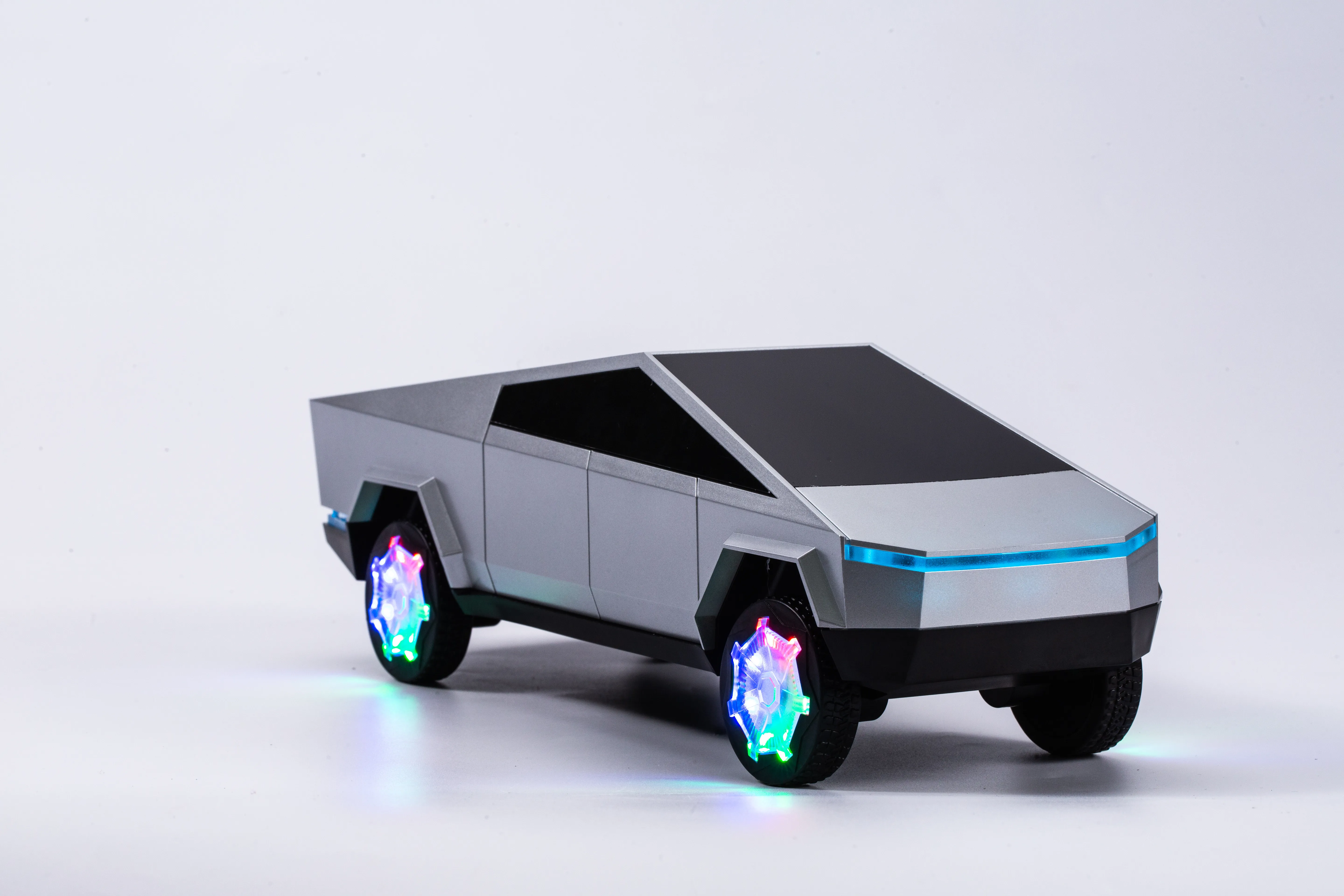 Product image of Tesla Cyber Pickup Car Shaped Bluetooth Speaker and Wireless Charging