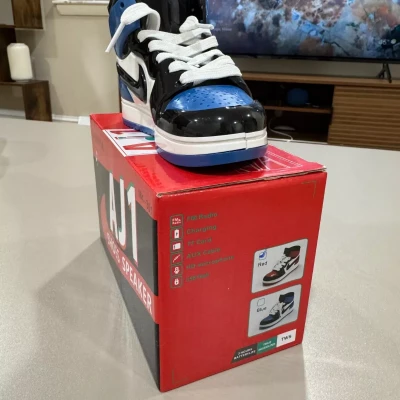 NEW 15.2 Cm Nike Blue AJ1 Wirel...