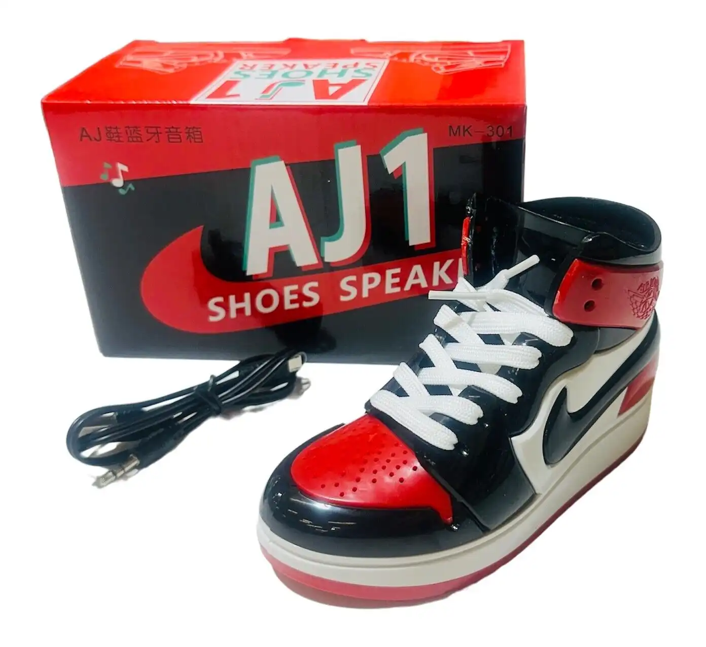 Product image of NEW 15.2 Cm Nike Blue AJ1 Wireless Portable Shoes Speaker