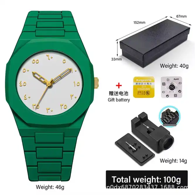 Product image of Custom Arabic Dial Casual Ultra Thin Black Fashion Wrist Stainless Steel Luxury Mens Quartz Watch