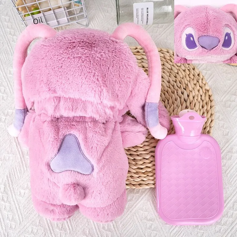 Product image of Stitch Hot Water Bag Cartoon Cute Plush Toy Portable Doll Hand Warmer Bottle-A
