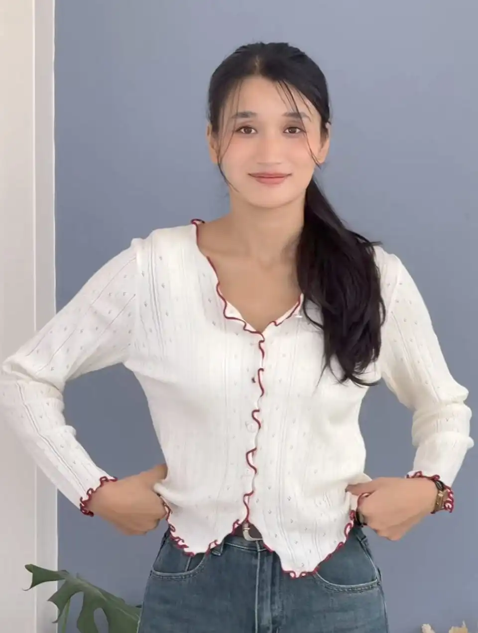 Product image of RUFFLE CARDIGAN