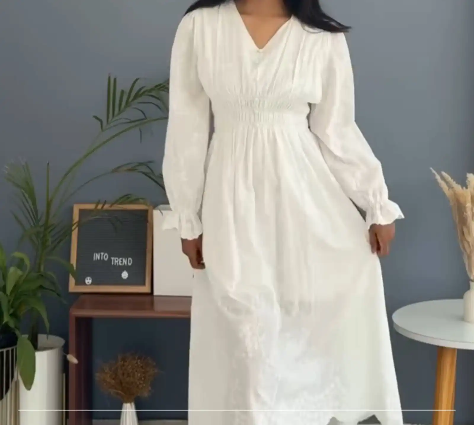 Product image of WAIST ELASTICATED CHICKEN KARI DRESS