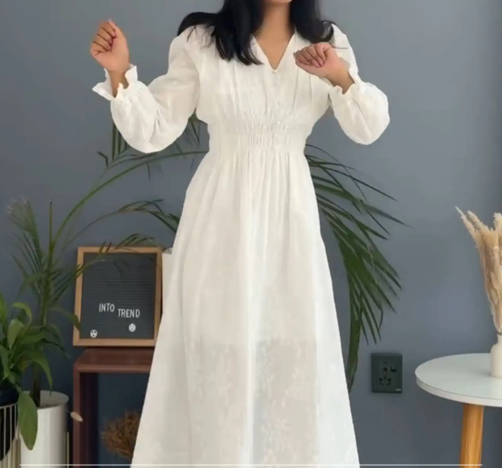Product image of WAIST ELASTICATED CHICKEN KARI DRESS