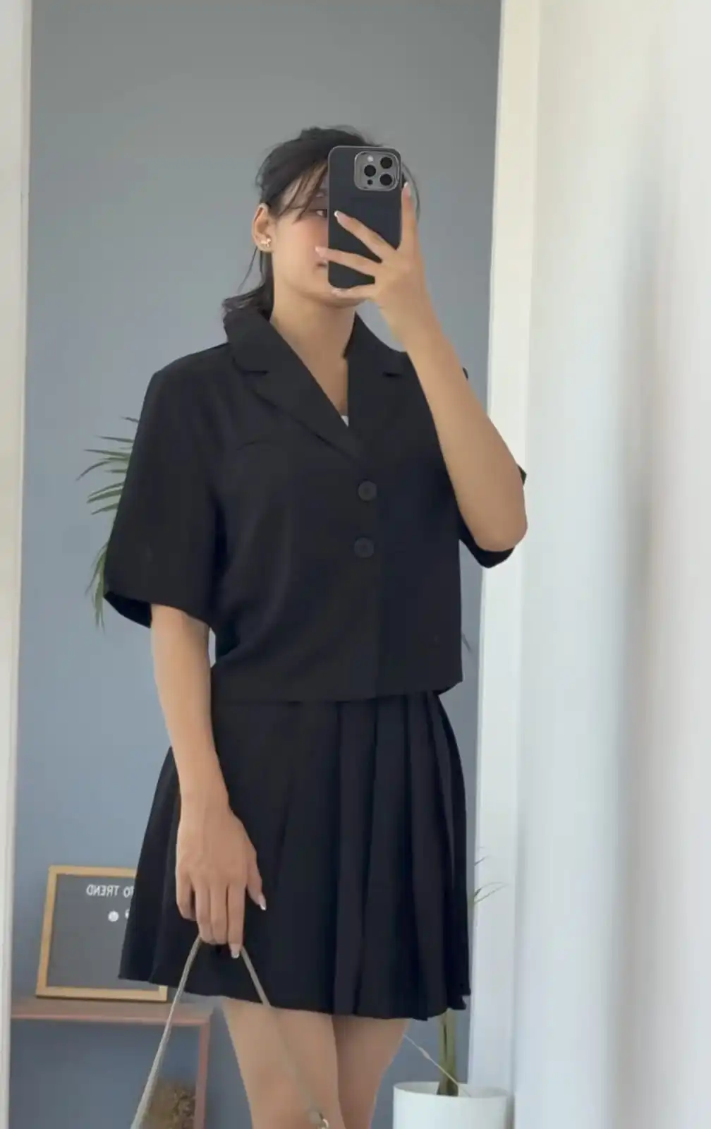 Product image of CROP BLAZER WITH SKIRT
