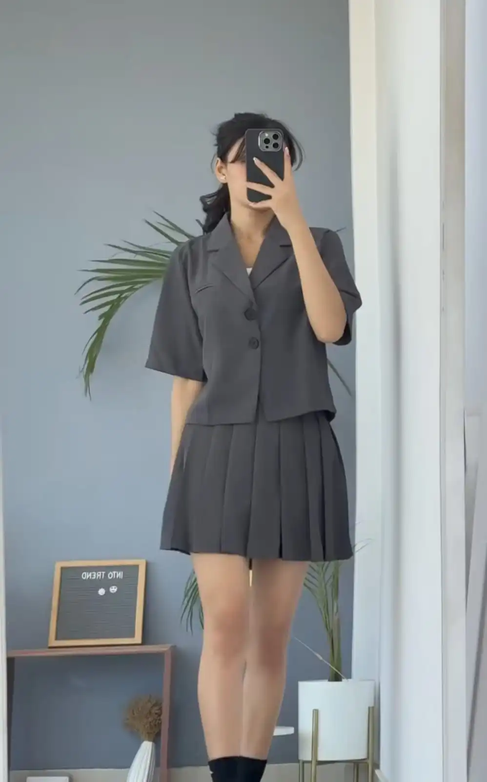 Product image of CROP BLAZER WITH SKIRT