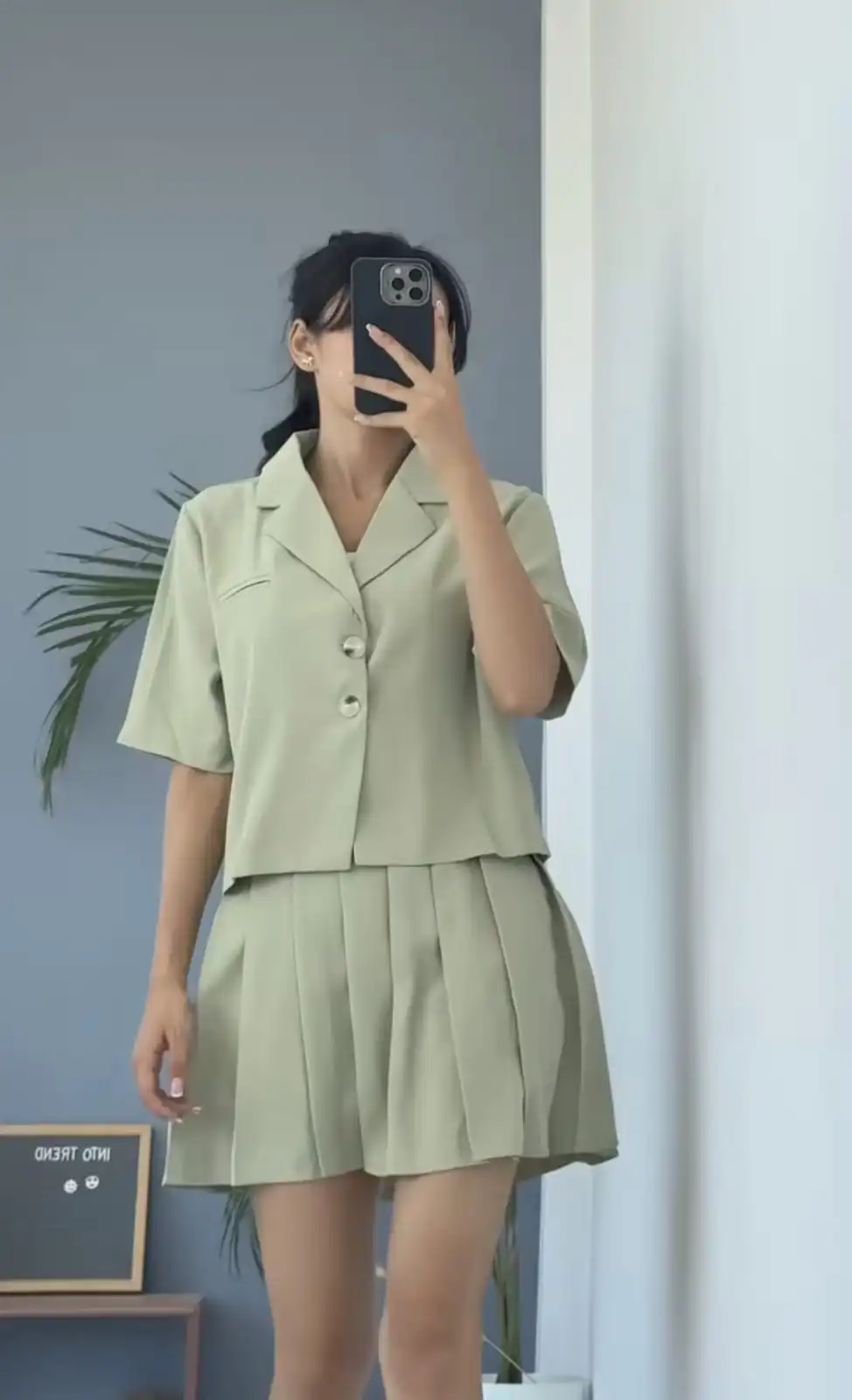 Product image of CROP BLAZER WITH SKIRT