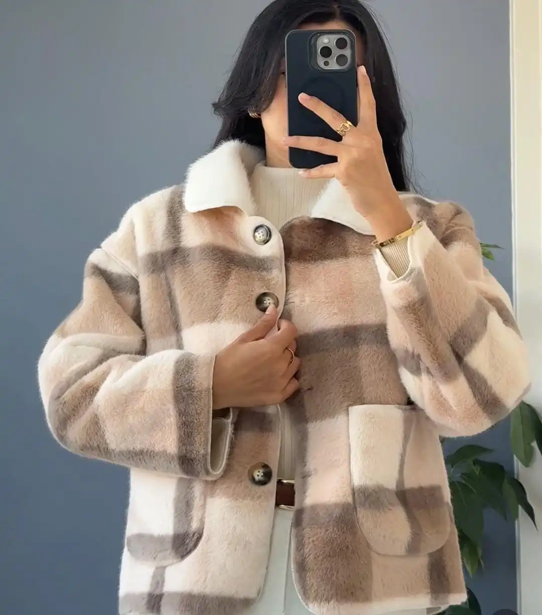 Product image of CHECKED ANGURA CARDIGAN