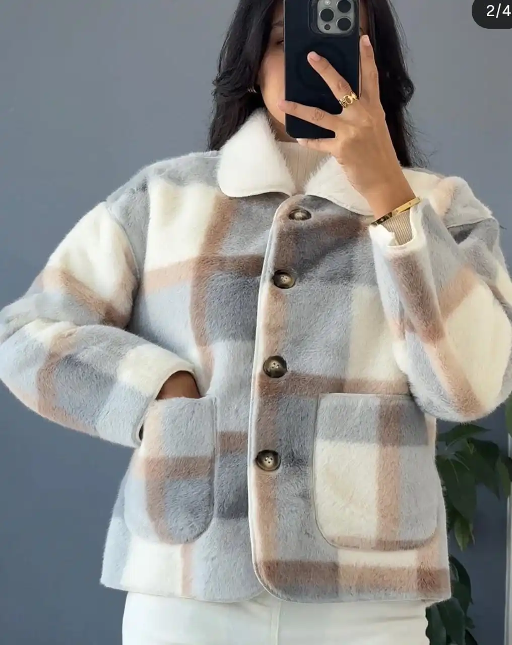 Product image of CHECKED ANGURA CARDIGAN
