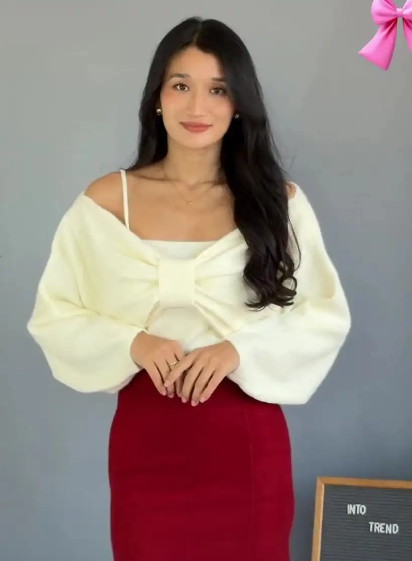 Product image of BOW SHRUG SET
