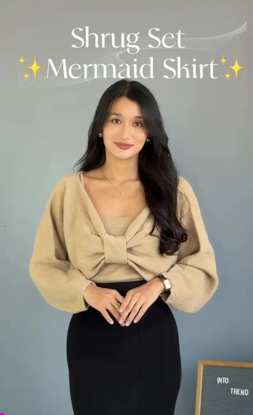 Product image of BOW SHRUG SET