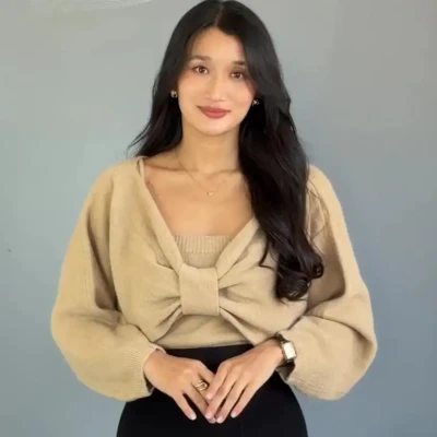 BOW SHRUG SET
