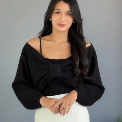 BOW SHRUG SET