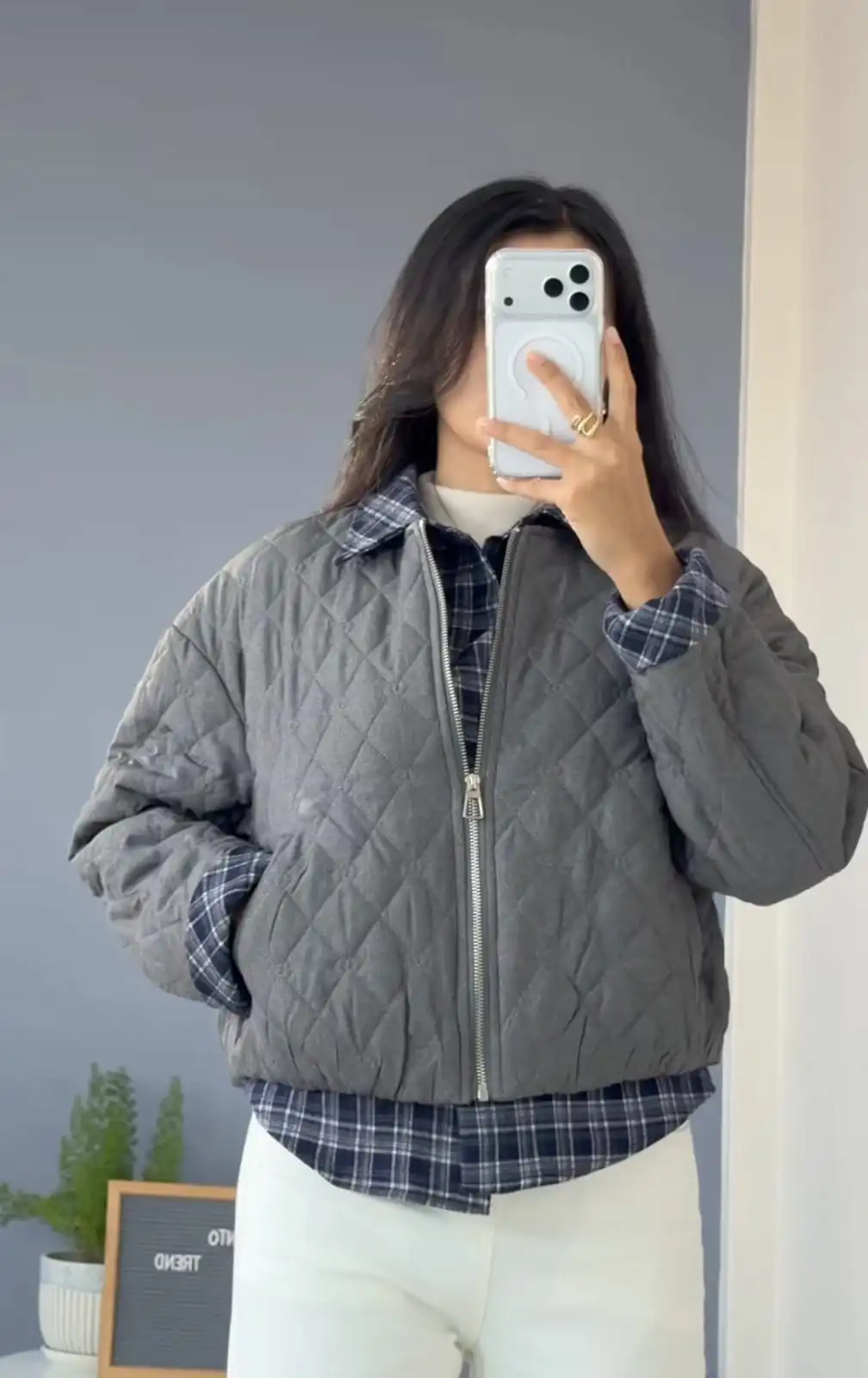 Product image of GREY BOMBER JACKET