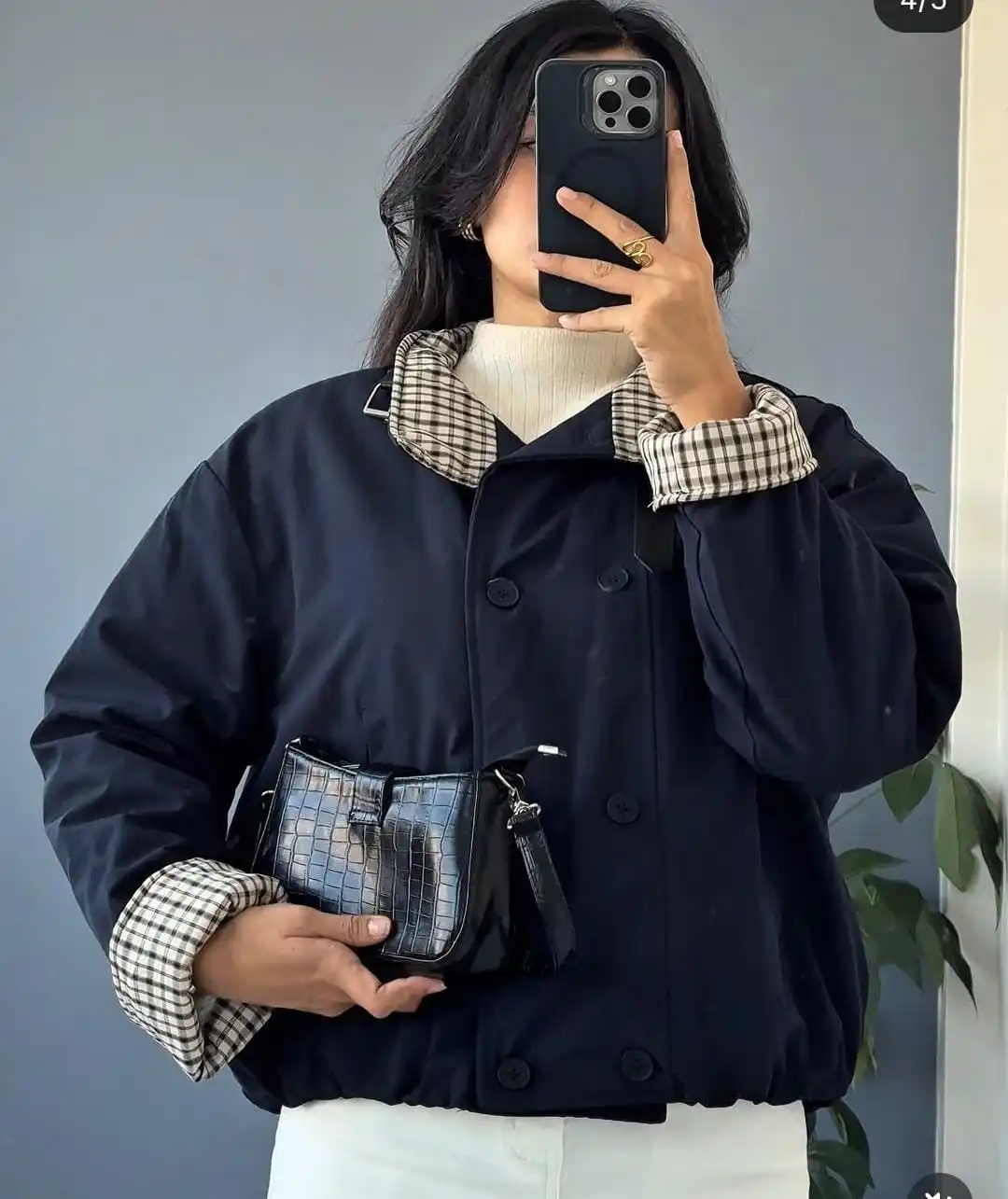 Product image of PEACOAT STYLE INSIDE FUR JACKET