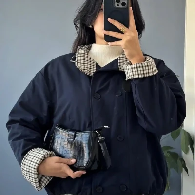 PEACOAT STYLE INSIDE FUR JACKET