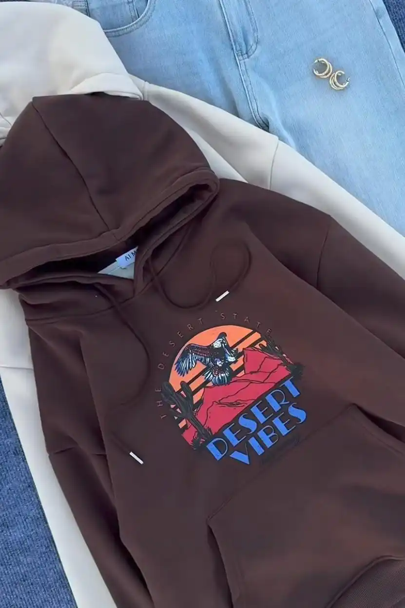 Product image of HOODIE WITH DESERT PRINT