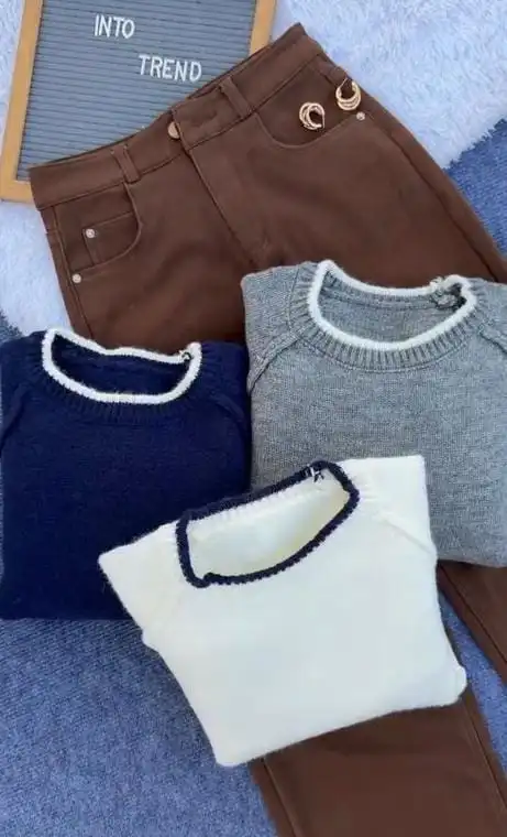 Product image of BACKWARD DESIGN WOOLEN SWEATER