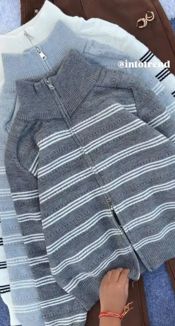 Product image of STRIP SWEATER JACKET