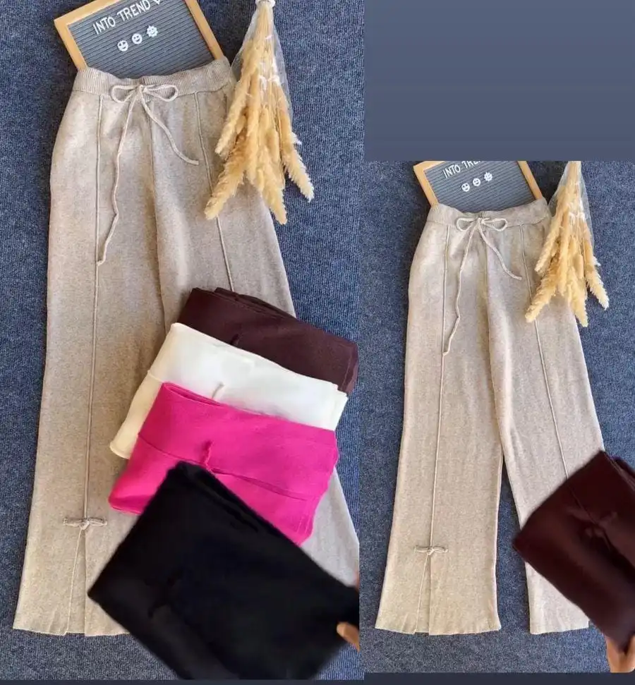 Product image of SLIT WOOLEN LONG PLAZO