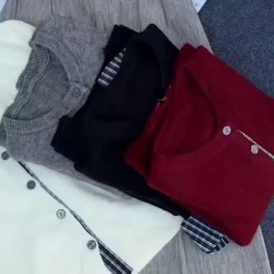CHECKFOLD CARDIGAN