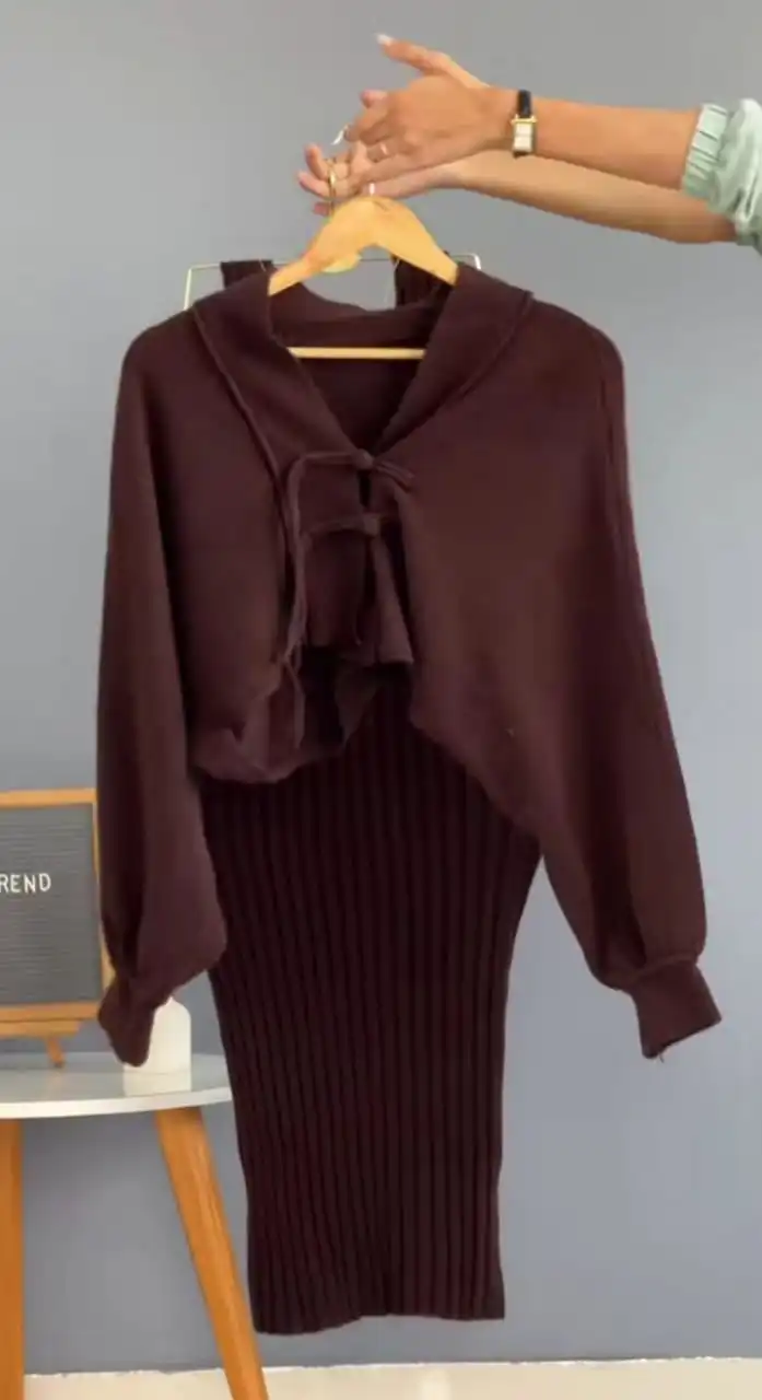 Product image of WOOLEN KIMONO DRESS