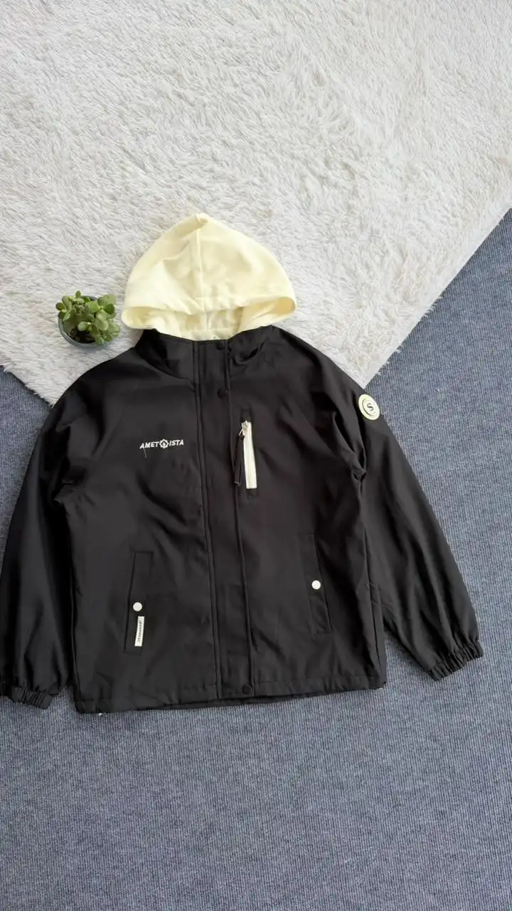 Product image of WHITE HOODED JACKET